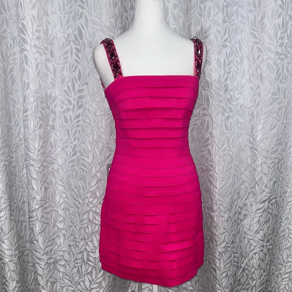 Pink cocktail Sherri hill dress size 2